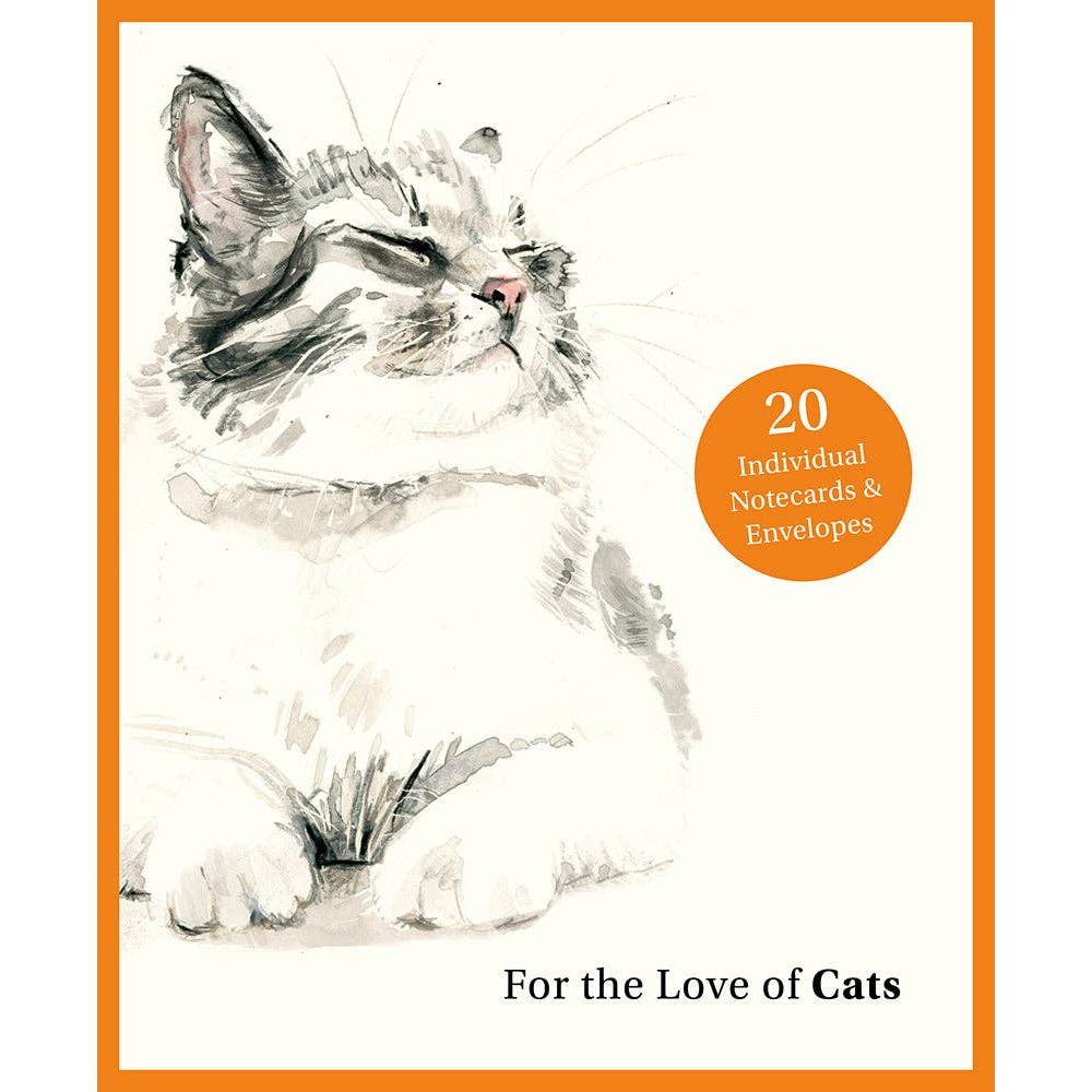 For the Love of Cats: 20 Individual Notecards and Envelopes