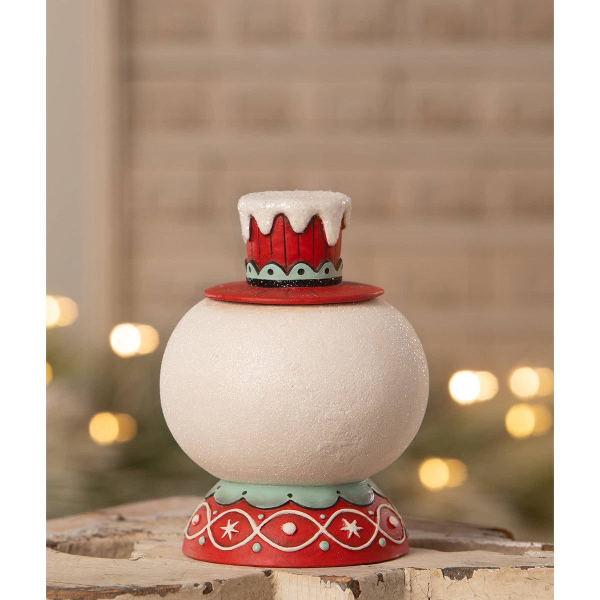 Peppermint Snow Beau Container by Johanna Parker