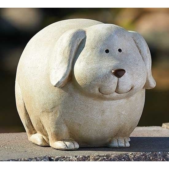 Pudgy Dog Statue
