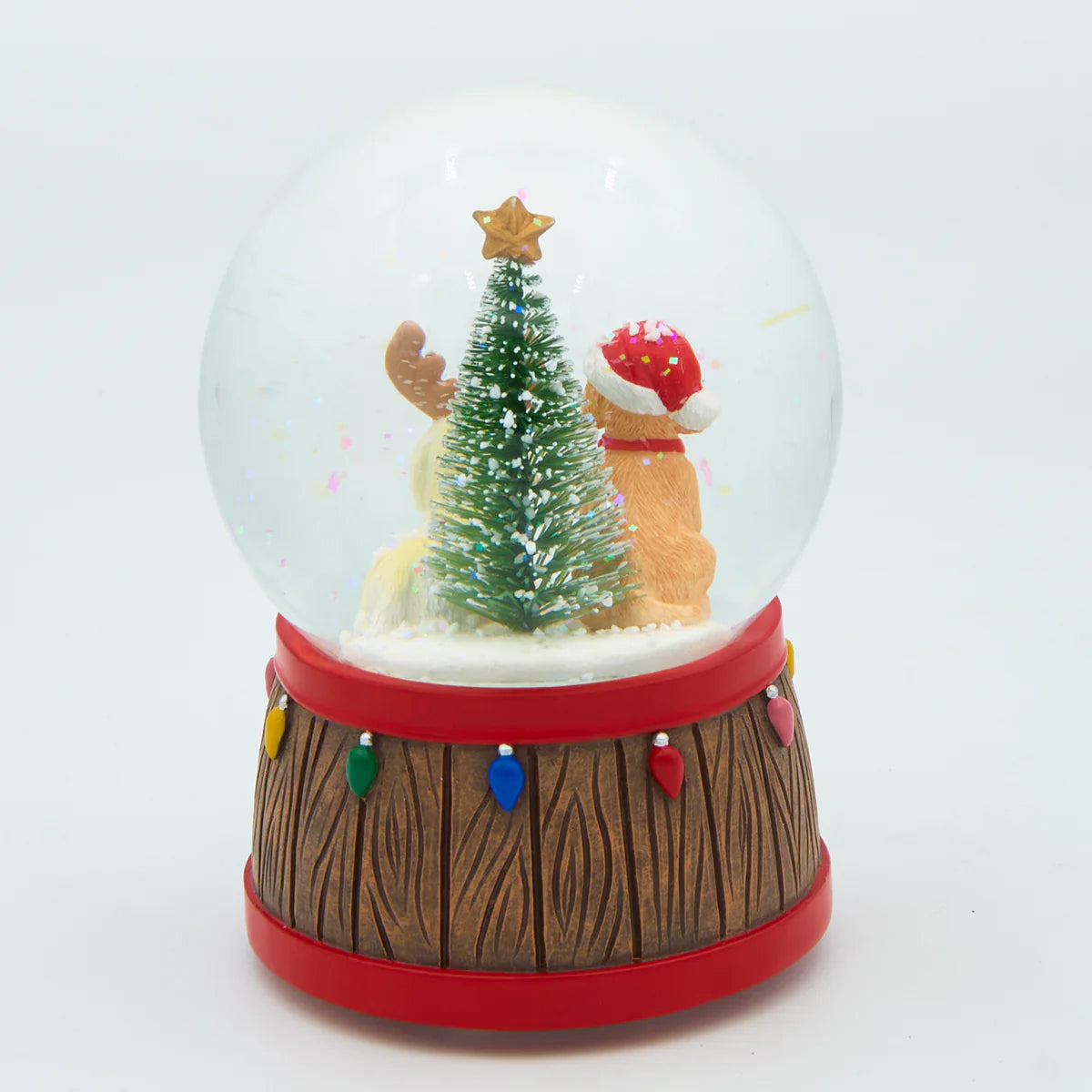 Dogs in Hats Snow Globe