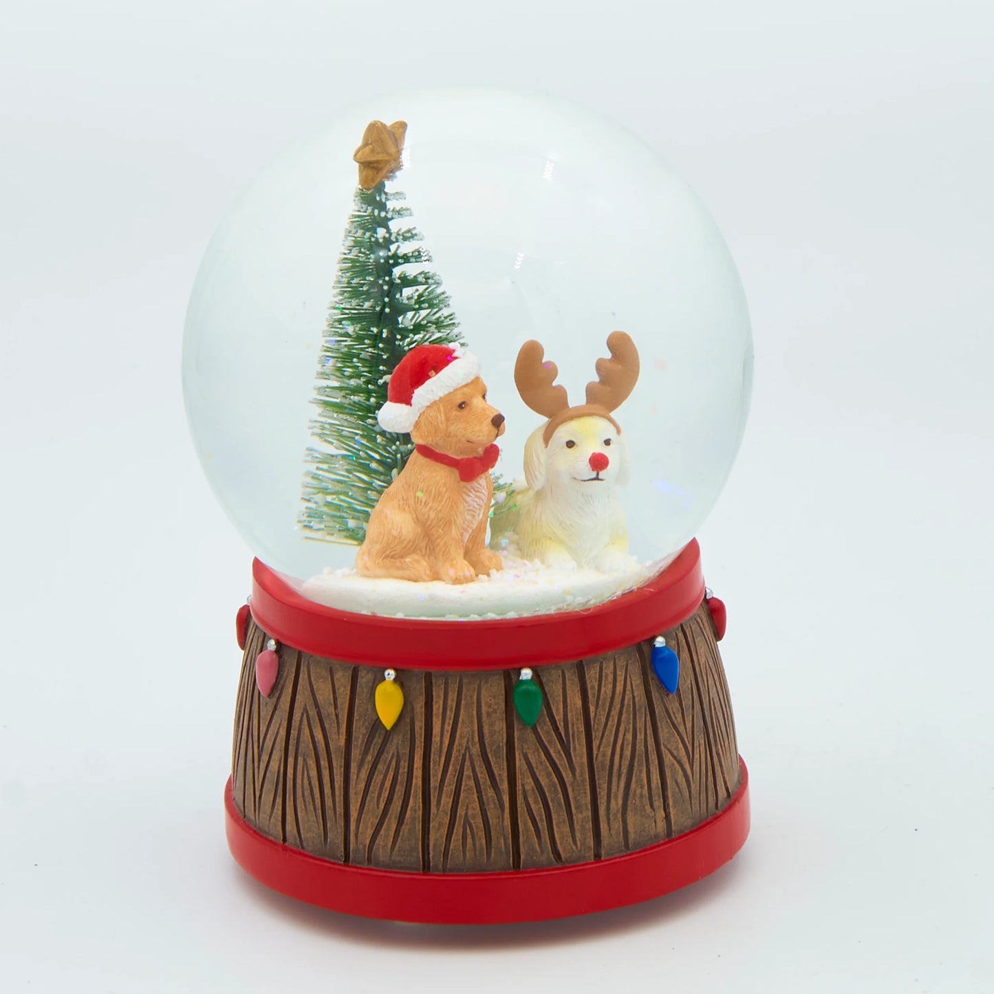 Dogs in Hats Snow Globe