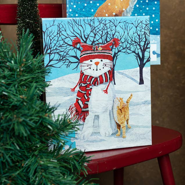 Cat Snowman 1000 Piece Puzzle