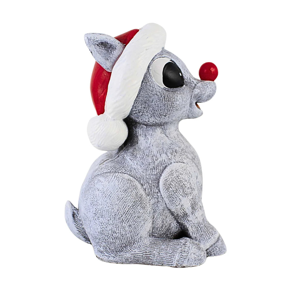 Rudolph Pudgy Statue With Light Up Nose - 9"H