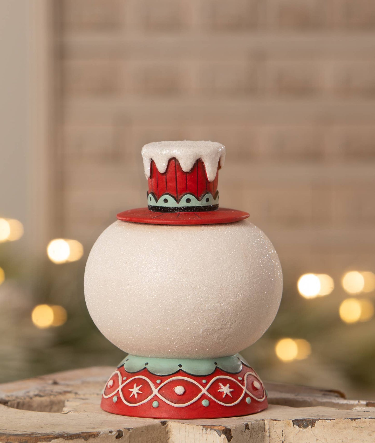 Peppermint Snow Beau Container by Johanna Parker