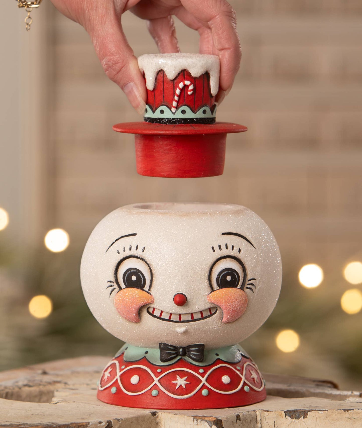 Peppermint Snow Beau Container by Johanna Parker