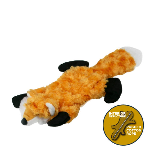 Fox Squeaker Stuffless Dog Toy