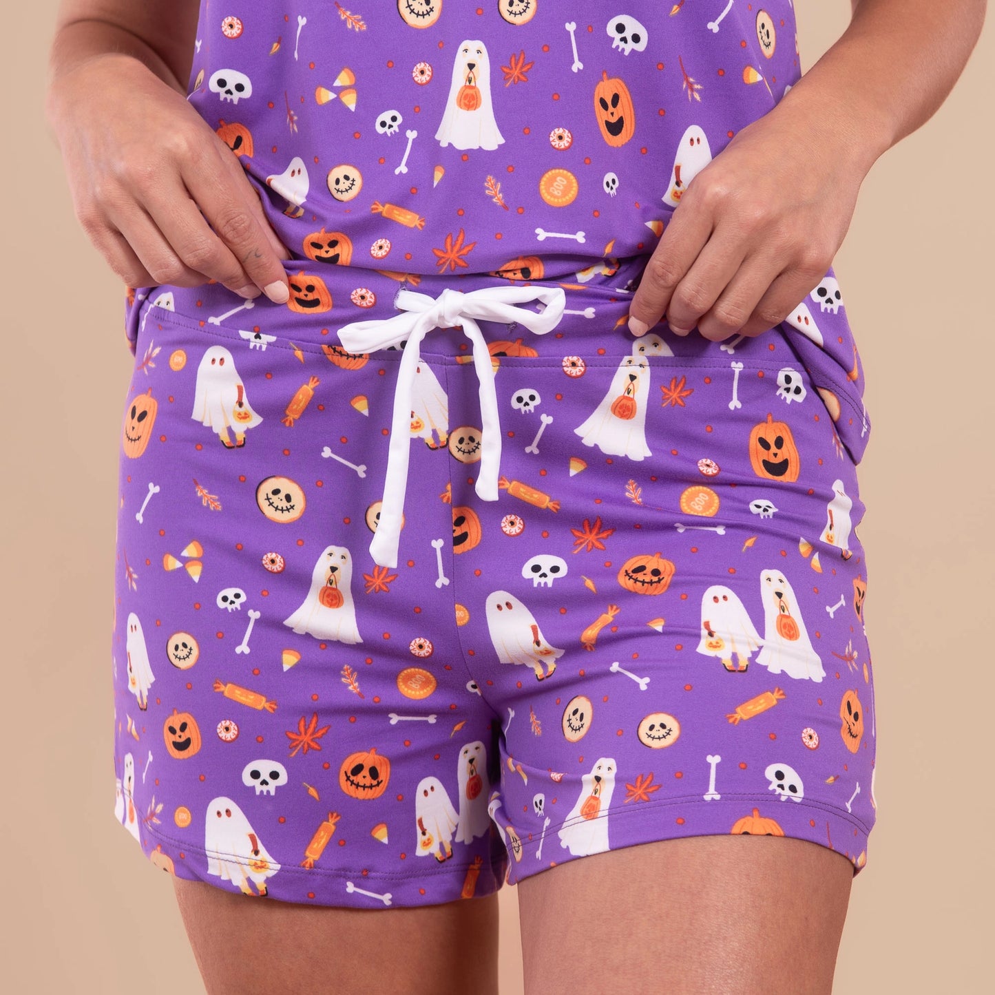 Trick-Or-Treat Pups Pajama Shorts