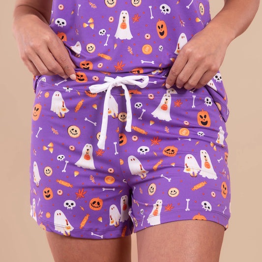 Trick-Or-Treat Pups Pajama Shorts