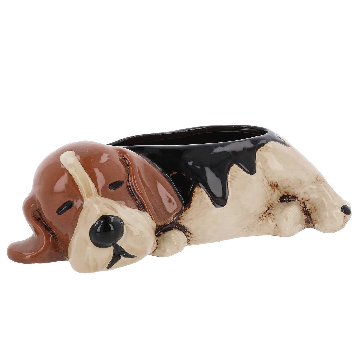 Beagle Planter by Village Pottery