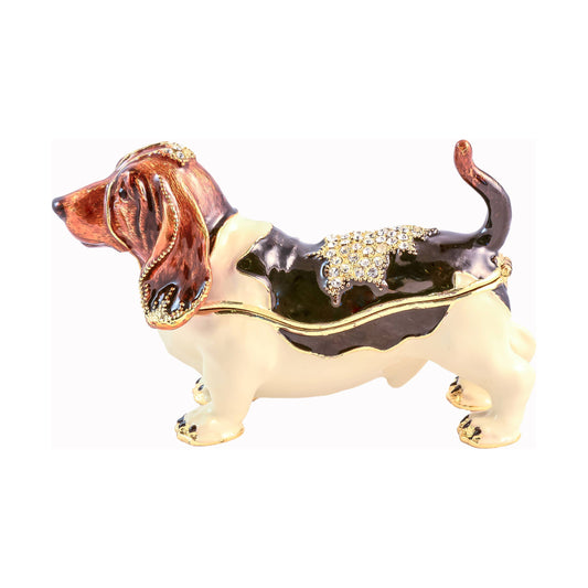 Basset Hound Trinket Box