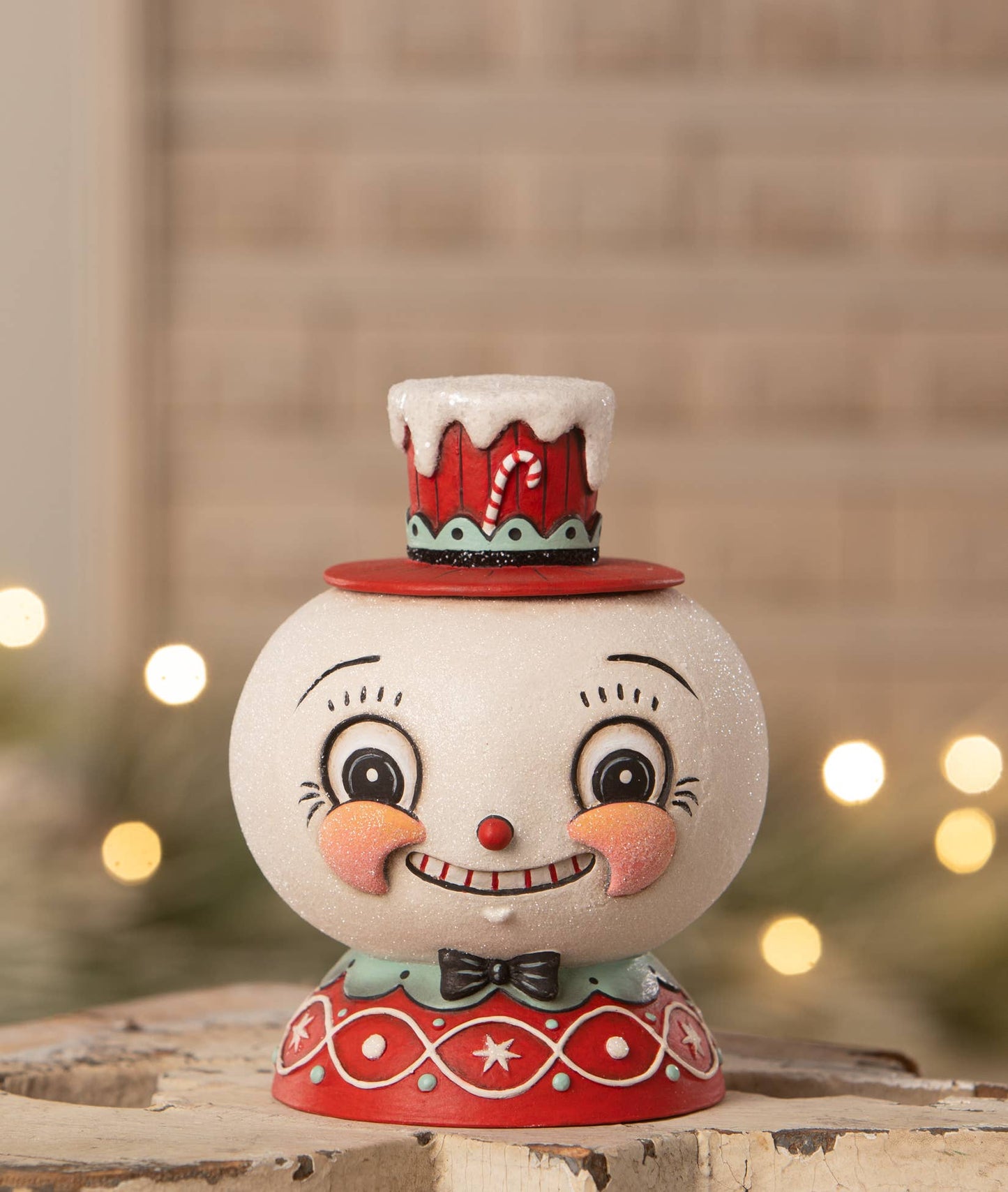 Peppermint Snow Beau Container by Johanna Parker