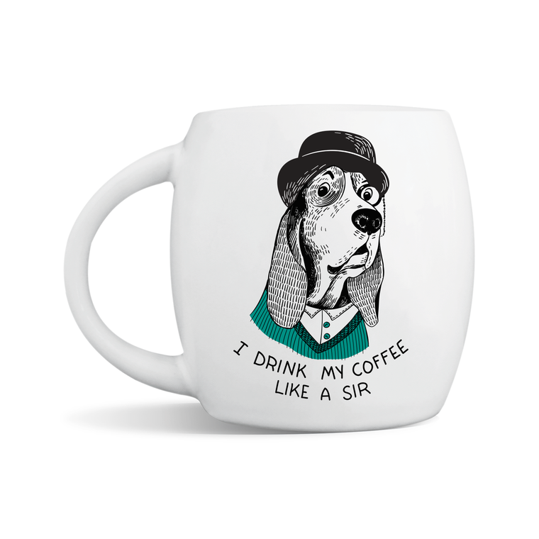 Pompous Basset Hound Mug