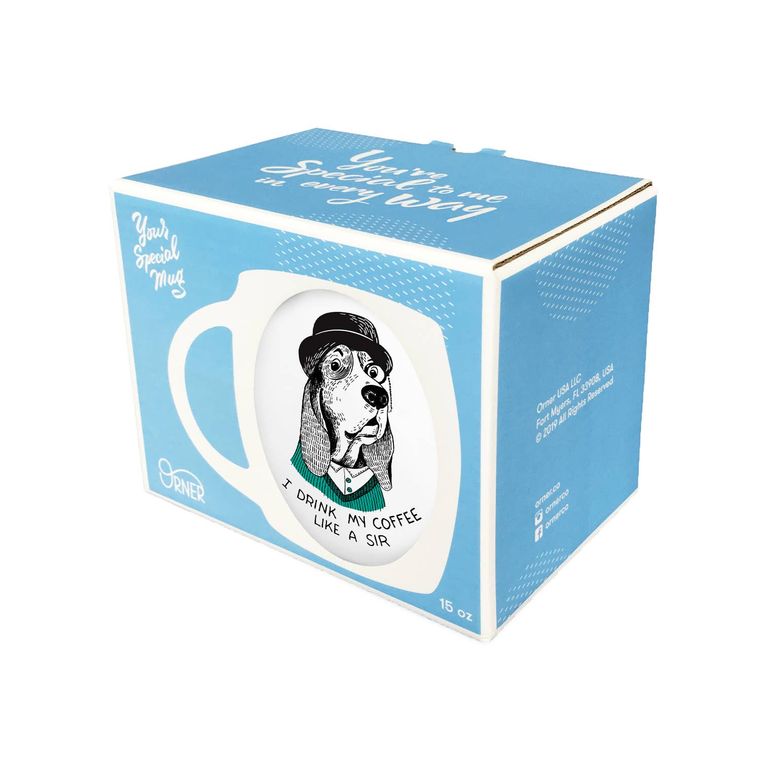 Pompous Basset Hound Mug