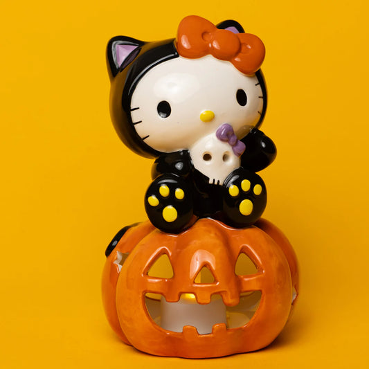Hello Kitty Halloween Kitty and Pumpkin Tealight Holder