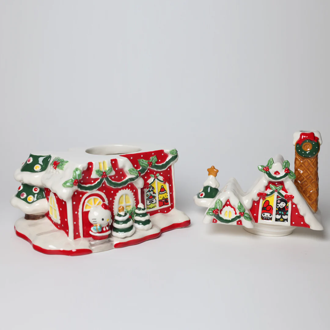 Hello Kitty & Friends Holiday Red House Cookie Jar