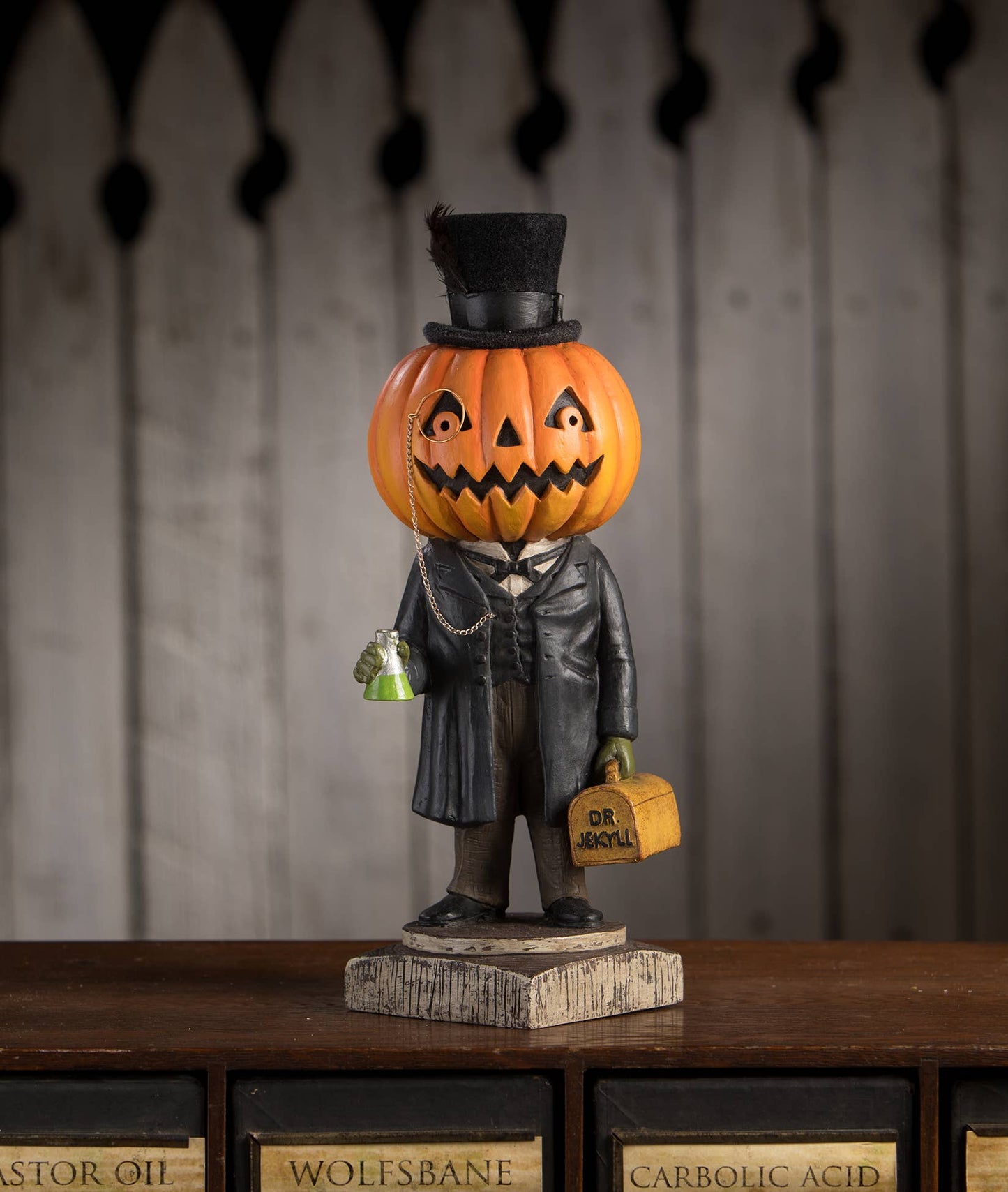 Pumpkin Head Jekyll by Bethany Lowe