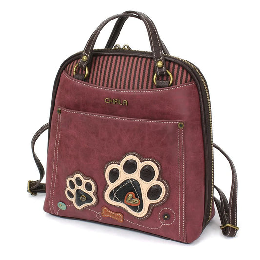 Chala Convertible Backpack with Paw Design