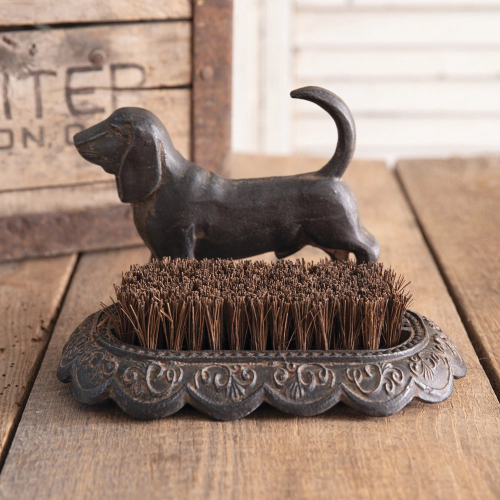 Basset Hound Cast Iron Boot Scraper