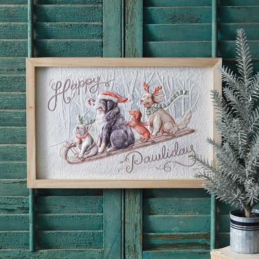 Happy Pawlidays Framed Art