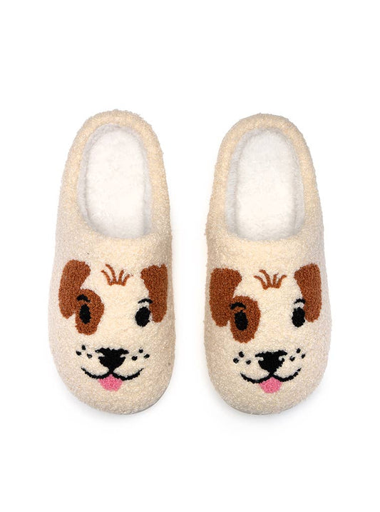 Indoor / Outdoor Slippers - Dog Face