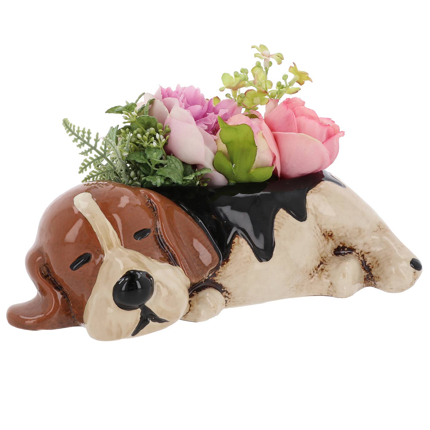 Beagle Planter by Village Pottery