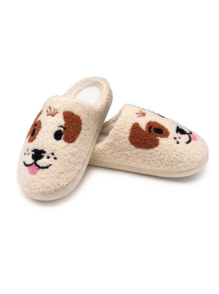 Indoor / Outdoor Slippers - Dog Face