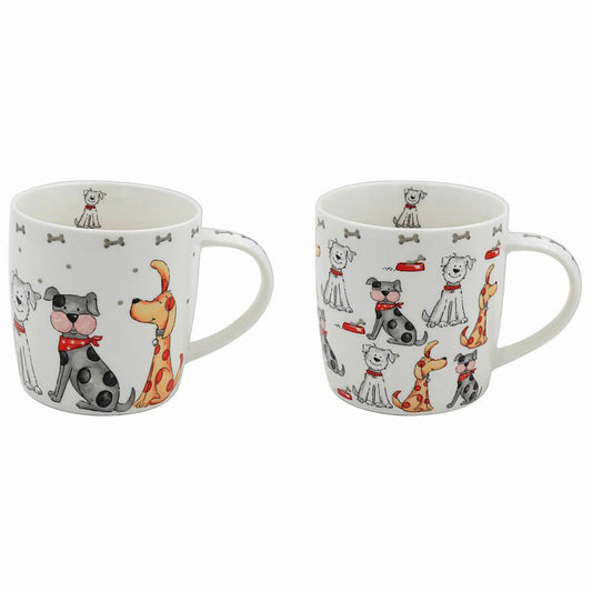 Faithful Friends Dog Print Mug