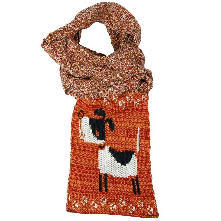 Lightweight Cotton Scarf: Dog Pattern