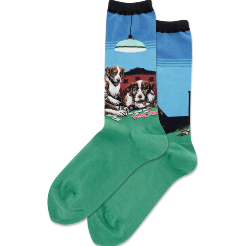 Poker Dogs Socks