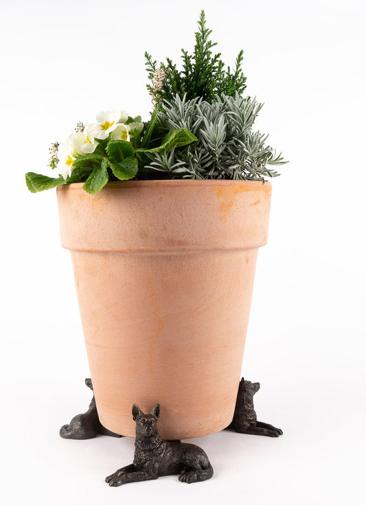 German Shepherd Plant Pot Feet - Set of 3