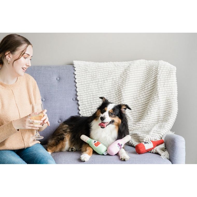 Beer, Wine & Rose Dog Toy Set