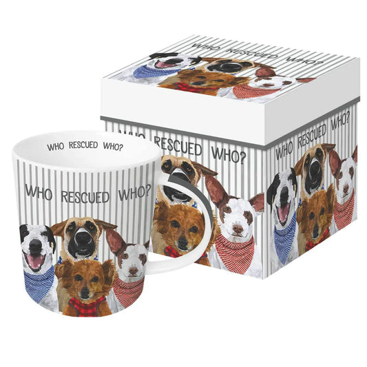 Who Rescued Who? Gift-boxed Mug