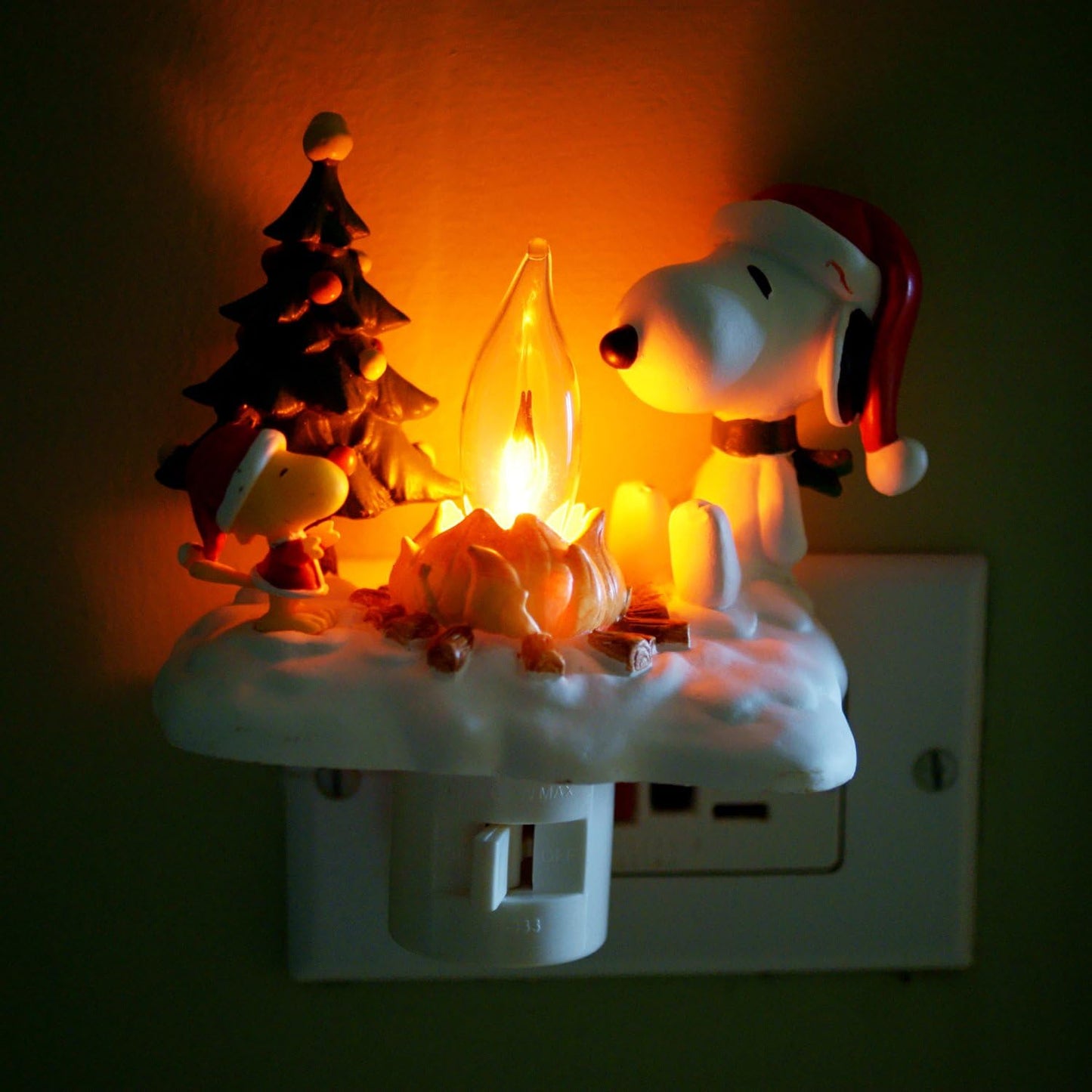 Snoopy & Woodstock Campfire Nightlight