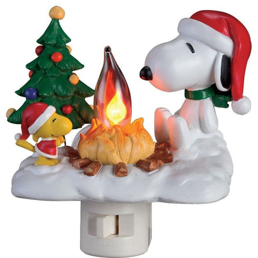 Snoopy & Woodstock Campfire Nightlight