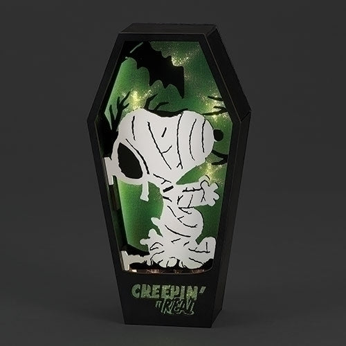 Snoopy Halloween Lighted Mummy Figure