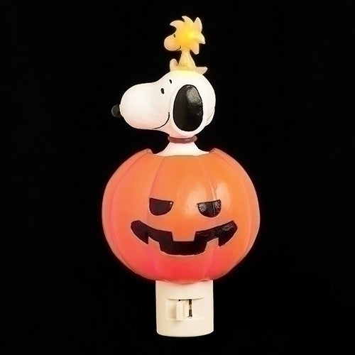 Snoopy & Woodstock Jack O'Lantern Night Light