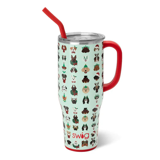 SWIG Happy Howlidays Dog Theme 40oz Mega Mug