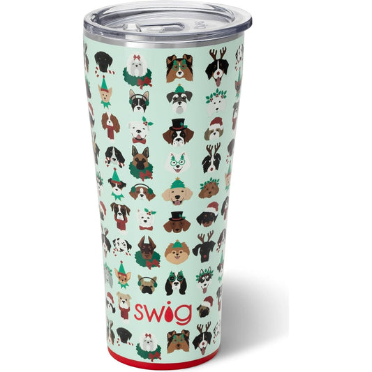 SWIG Happy Howlidays Dog Theme 32oz Tumbler