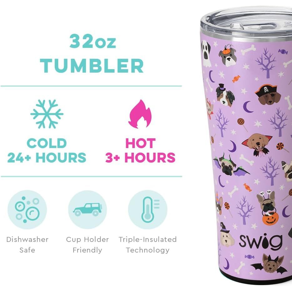 SWIG Howl-O-Ween Dog Theme 32oz Tumbler