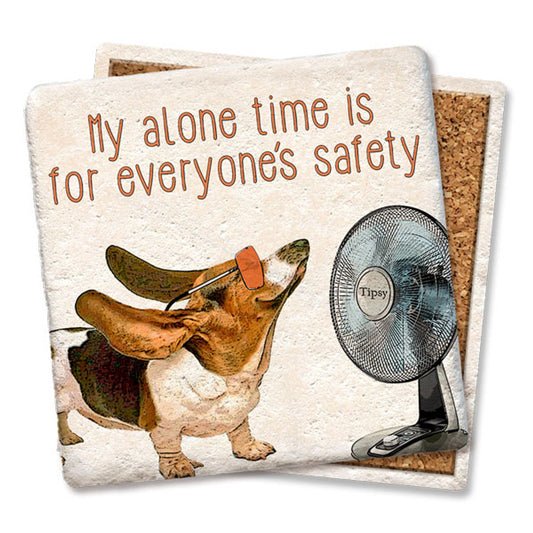 "My Alone Time" Natural Stone Coaster