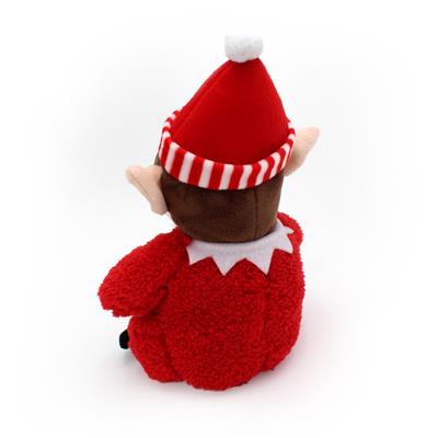 Holiday Cheeky Chumz Red Elf Dog Toy